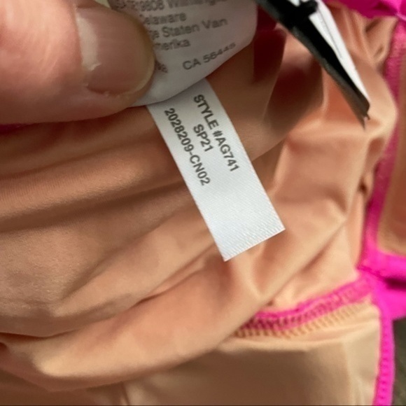 New J Crew Ruffle Deep V One Piece Swimsuit Neon Flamingo - Picture 6 of 6